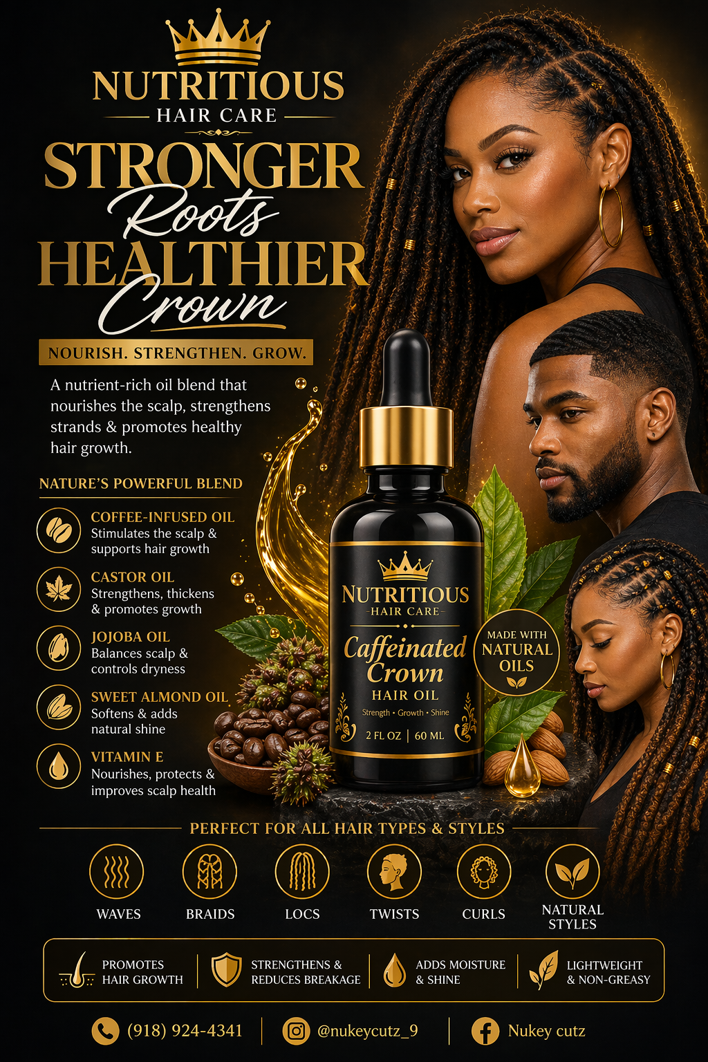Caffeinated Crown Hair Growth Oil